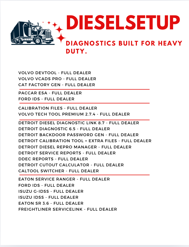 2026 Diesel Laptop Kit – Dealer Level Truck Diagnostic Scanner